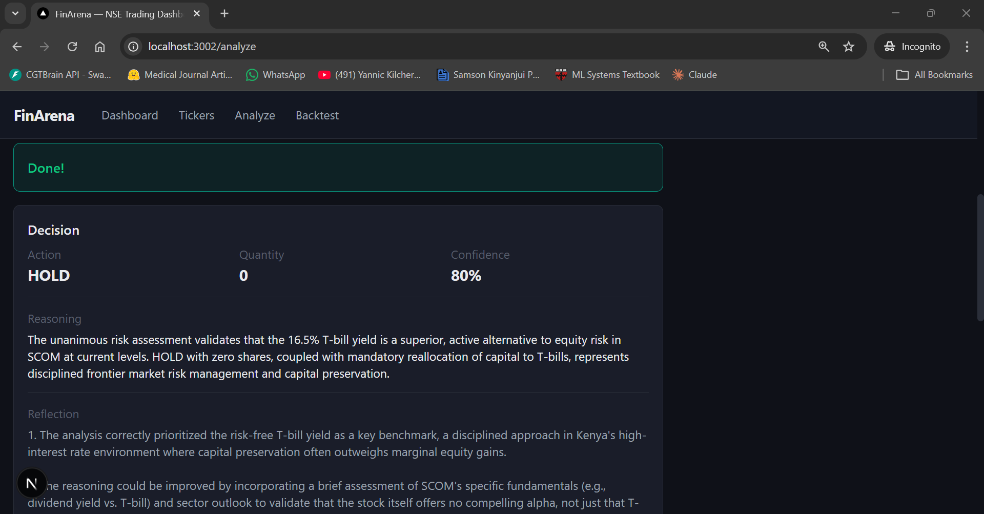 TradingAgents Decision Result