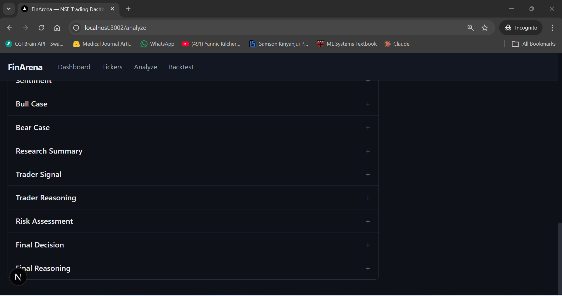 All Agent Report Tabs